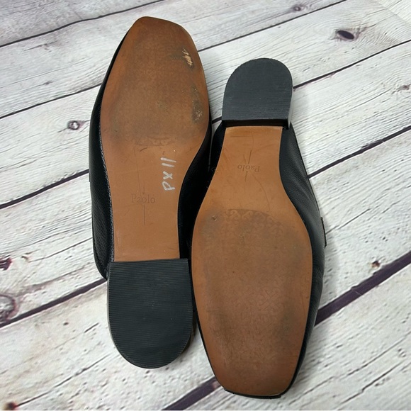 LINEA PAOLO Black Slip On Loafers - Picture 2 of 7